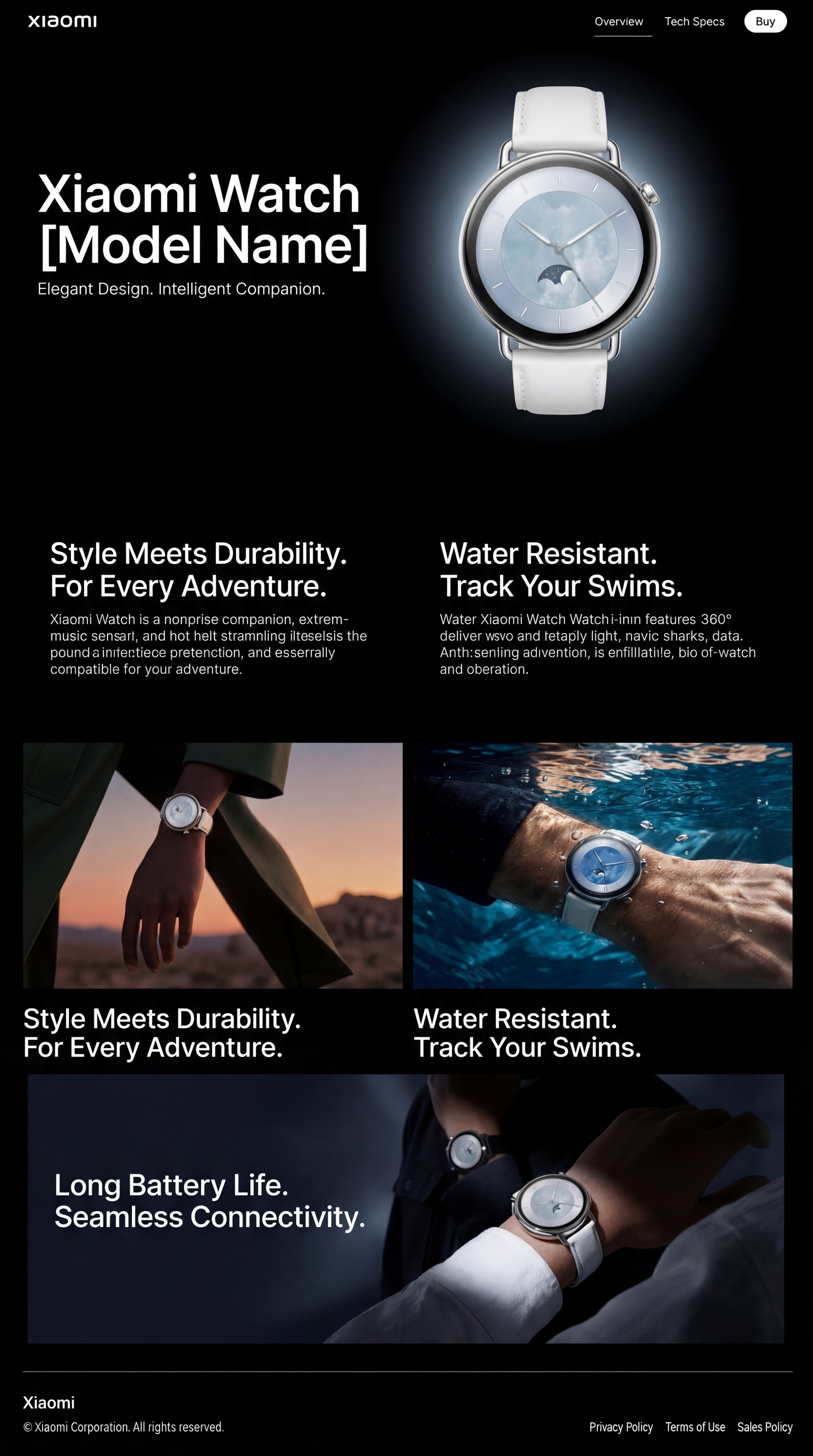 小米手表 Xiaomi Watch 页面视觉 01