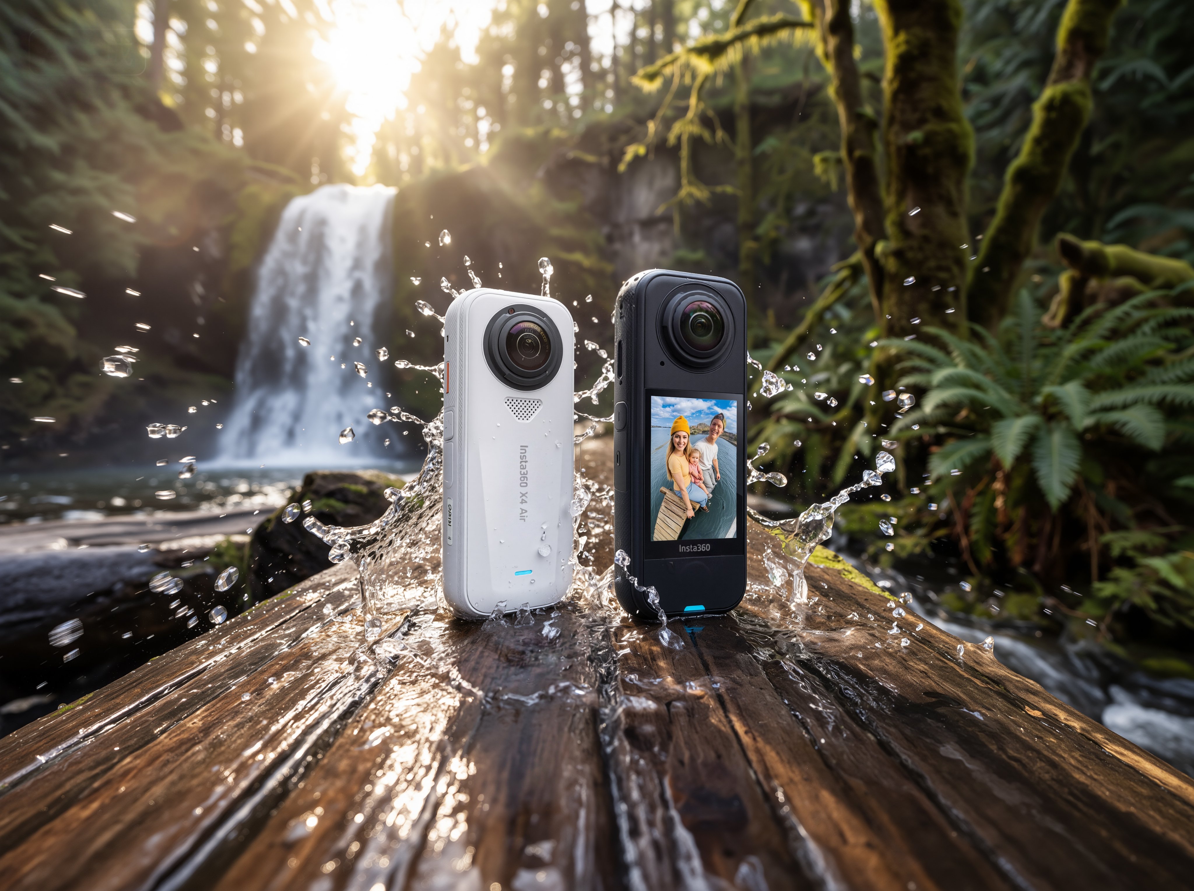 Insta360 森林飞溅