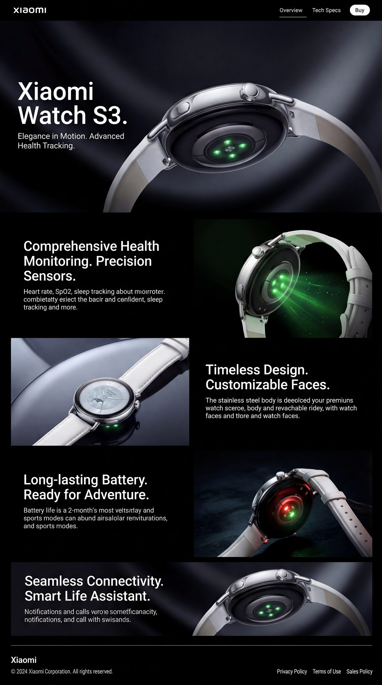 Xiaomi Watch 健康传感器视觉